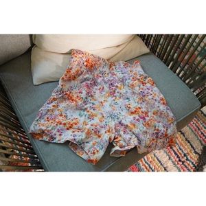 H&M Floral Linen Shorts